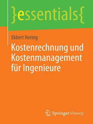 cover image of Kostenrechnung und Kostenmanagement für Ingenieure